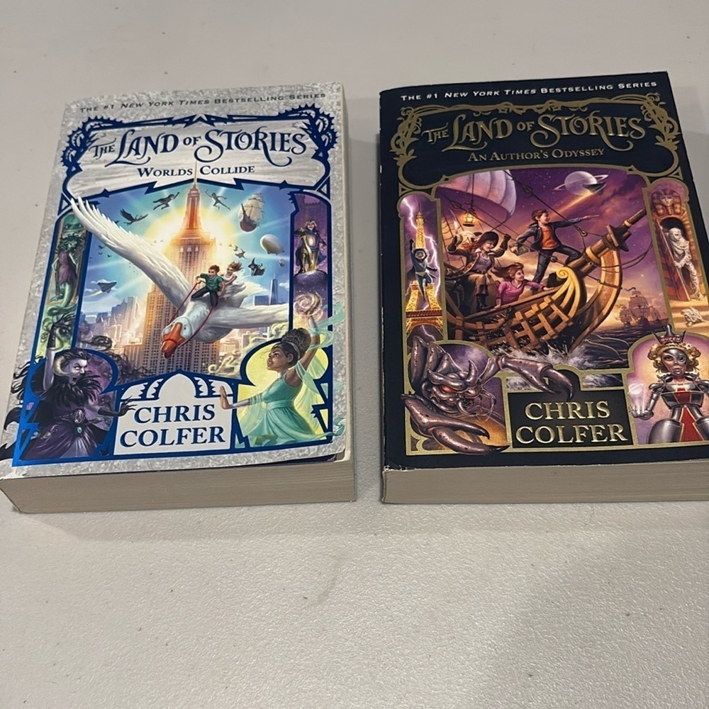 The Land of Stories Book Set by Chris Colfer.  Book 5 and 6